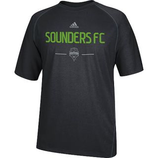 adidas Mens Seattle Sounders Authentic Climate Short Sleeve T Shirt   Size