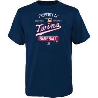 MAJESTIC ATHLETIC Youth Minnesota Twins Vintage Property Of Short Sleeve T 