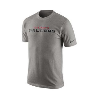 NIKE Mens Atlanta Falcons Wordmark Short Sleeve T Shirt   Size Xl, Dk.grey