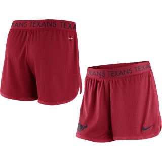 NIKE Womens Houston Texans Ultimate Mesh Shorts   Size Small, Red