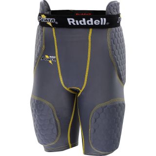 RIDDELL 5 Piece Integrated Youth Football Girdle   Size Large, Graphite