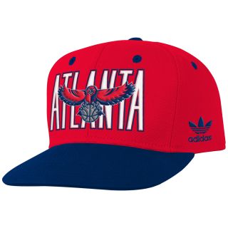 adidas Youth Atlanta Hawks Lifestyle Team Color Snapback Adjustable Cap   Size