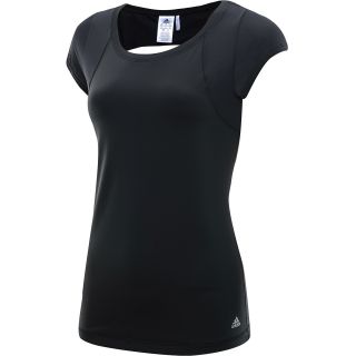 adidas Womens SPO Short Sleeve T Shirt   Size Largereg, Black