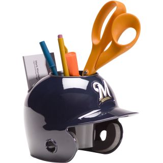 Schutt Milwaukee Brewers Helmet Shaped Plastic Desk Caddy (714195143748)