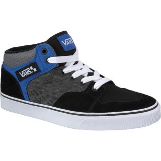 VANS Mens Brooklyn Mid Skate Shoes   Size 9medium, Black/blue
