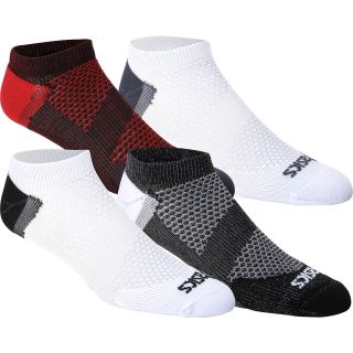 ASICS Mens Lightweight No Show Socks   4 Pack   Size Large, Black/assorted