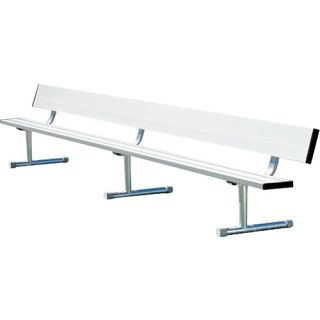 Sport Supply Group 15 Portable Bench with Back   Size 15 Foot, Navy (BEPG15CN)