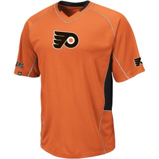 MAJESTIC ATHLETIC Mens Philadelphia Flyers The Sweep Check Short Sleeve T 