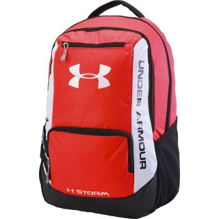 UNDER ARMOUR Hustle Backpack, Red/black/white