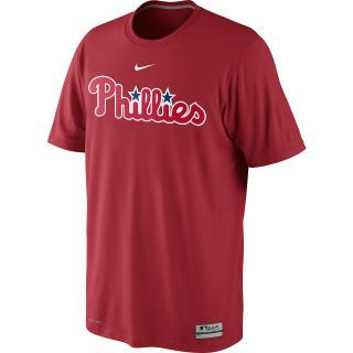 NIKE Mens Philadelphia Phillies AC Dri FIT Legend Logo Short Sleeve T Shirt  