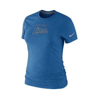 NIKE Womens Detroit Lions Script Tri Blend T Shirt   Size XS/Extra Small,