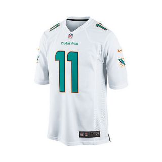NIKE Mens Miami Dolphins Mike Wallace Game White Color Jersey   Size 2xl,