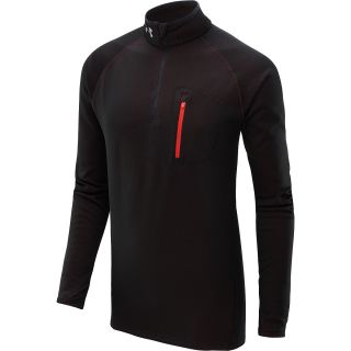 UNDER ARMOUR Mens ColdGear Thermo Run 1/4 Zip Top   Size Medium, Black/red