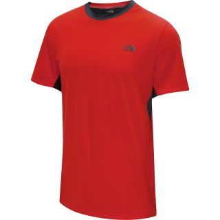 THE NORTH FACE Mens Ampere Short Sleeve T Shirt   Size Medium, Fiery Red
