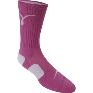 NIKE Womens Dri FIT Elite Basketball Crew Socks   Size Medium, Pink/white