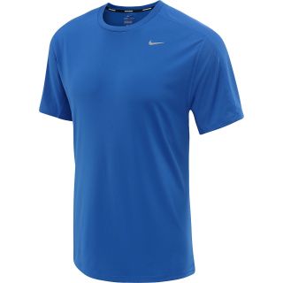 NIKE Mens Relay Short Sleeve Running T Shirt   Size Large, Prize Blue