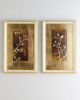 Gold Leaf Branches I Print