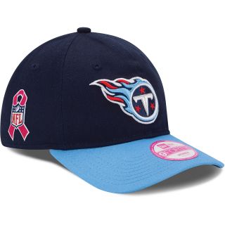 NEW ERA Womens Tennessee Titans Breast Cancer Awareness 9FORTY Adjustable Cap,
