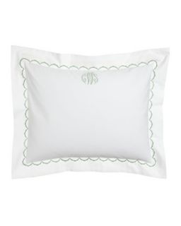 Standard Embroidered Percale Sham, Monogrammed