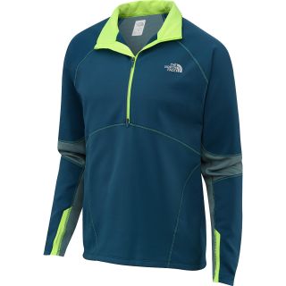 THE NORTH FACE Mens Momentum Thermal 1/2 Zip Top   Size Small, Prussian Blue