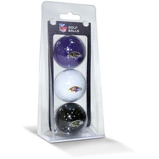 Team Golf Baltimore Ravens 3 Ball Pack (637556302052)