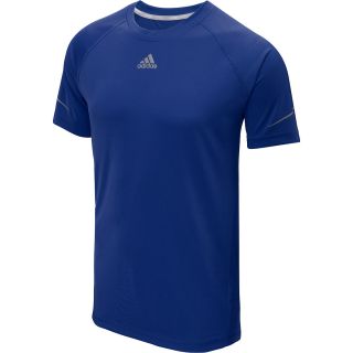 adidas Mens Climacool Run Short Sleeve T Shirt   Size Xl, Night Blue