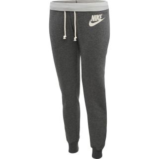 NIKE Womens Rally Tight Pants   Size Large, Charcoal/sail