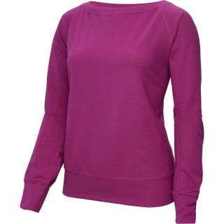 NIKE Womens Epic Crew 2.0 Long Sleeve Top   Size Small, Raspberry Htr