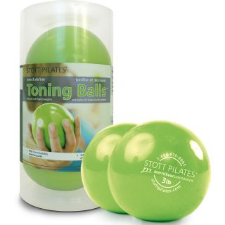 STOTT PILATES Lime 3lb Toning Balls   1 pair (ST 06054)