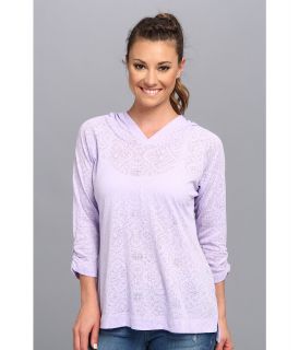 Columbia See Through You Burnout Hoodie Womens Long Sleeve Pullover (Purple)