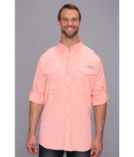 Columbia Bonehead L/S Shirt   Extended Mens Long Sleeve Button Up (Pink)