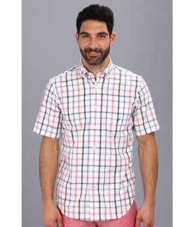 Nautica Wrinkle Resistant Open Plaid S/S Woven Shirt Mens Short Sleeve Button Up (Multi)