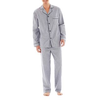 Stafford Premium Pajama Set Big and Tall, Red/Gray, Mens