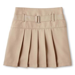 Izod Belted Scooter Skirt   Girls 4 16 and Girls Plus, Su Khaki, Girls