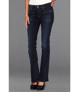 7 For All Mankind Short Inseam Kimmie Bootcut in Slim Illusion Merci Blue Womens Jeans (Blue)