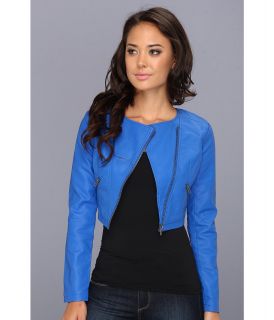 BB Dakota Zuma Vegan Leather Jacket Womens Clothing (Blue)