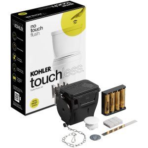 Kohler K 1954 0 White Universal Touchless Toilet Flush Kit