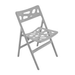 Cyclone Grey Indoor/ Outdoor Folding Chairs (set Of 2)