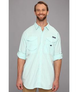 Columbia Super Bonehead Classic Long Sleeve Shirt   Extended Mens Long Sleeve Button Up (Blue)
