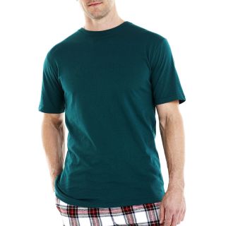 Stafford Cotton Lightweight Color Crewneck T Shirt   Big and Tall, Bold Emerald,