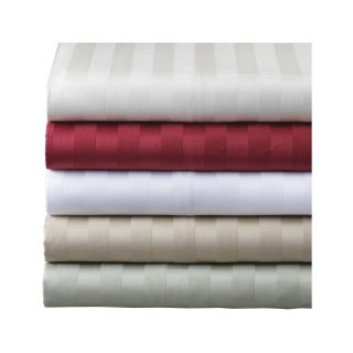 Grace Home Fashions 500tc Damask Stripe Egyptian Cotton Sheet Set, Ivory