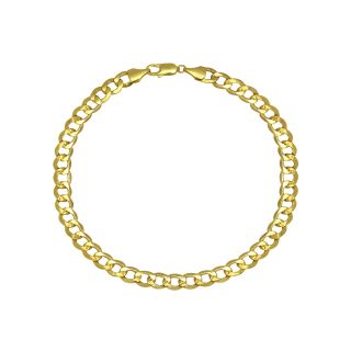 10K Yellow Gold 9 Curb Chain Bracelet