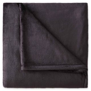 JCP Home Collection  Home Velvet Plush Solid Throw, Black