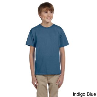 Gildan Gildan Youth Ultra Cotton 6 ounce T shirt Blue Size L (14 16)