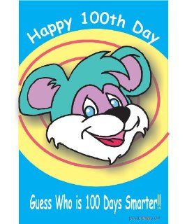 Happy 100th Day   Guess Who is 100 Days Smarter   Classroom Motivational Poster  Themed Classroom Displays And Decoration 