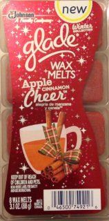Glade Wax Melts, Apple Cinnamon Cheer, 8 Wax Melts (Pack of 3)   Scented Candles