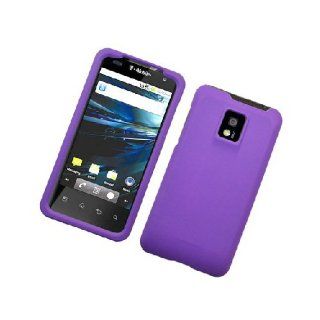 LG G2X P999 Purple Hard Cover Case Cell Phones & Accessories