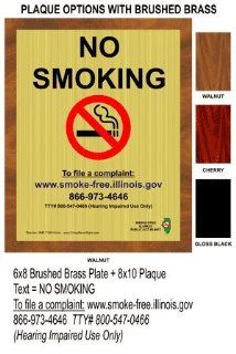 No Smoking To File A Complaint Sign NHE 7198 Illinois No Smoking  Business And Store Signs 