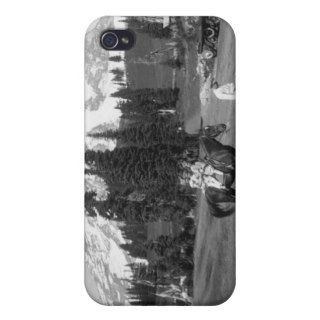 Girls on a horse at Mount Rainier iPhone 4/4S Cases