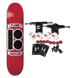 PLAN B SKATEBOARDS Complete Pro Skateboard RYAN SHECKLER PINSTRIPE 8.25 ProSpec  Standard Skateboards  Sports & Outdoors